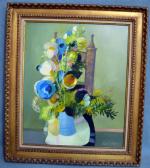 Albert DEMAN (1929-1996)
Bouquet de fleurs à la chaise
Huile sur toile...