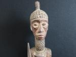 AFRIQUE ZAIRE EX CONGO. Grande figure LULUA en bois sculpté...