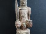 AFRIQUE ZAIRE EX CONGO. Grande figure LULUA en bois sculpté...