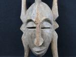 AFRIQUE. COTE D'IVOIRE. Masque Senoufo en bois sculpté. Haut.: 49...