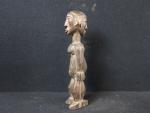 AFRIQUE-CONGO. Statue Janus présentant un couple fondateur acollé, dos A...