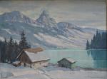 Charles Henry CONTENCIN (1898-1955)
Les mythens, lac Lauerz
Huile sur toile signée...