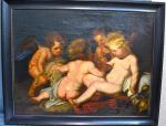 ECOLE FLAMANDE du XVIIème siècle (dans le goût de Rubens)
Les...