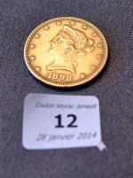 Pièce or : 10 dollars 1898