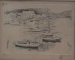 MORIN-JEAN (1877-1940)
Nantes, bateaux à la Tortière, 1925.
Estampe signée, datée et...