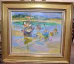 André EVEN (1918-1966)
Les barques
Huile sur toile signée en bas à...