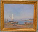 André MAGLIONE (1838-1923)
Retour de la pêche en Méditerannée
Huile sur toile...