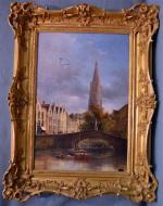 Justin Pierre OUVRIE (1806-1879)
Port hollandais
Huile sur toile signée en bas...