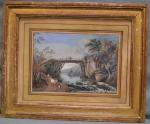 ECOLE FRANCAISE XVIIIème siècle
Le pont
Gouache, 15 x 22 cm