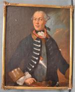 ECOLE FRANCAISE XVIIIème siècle
Portrait d'homme
Toile, 81 x 65 cm