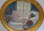 H. E. WAGNER (XXème siècle)
Le modèle endormie, 1936
Huile sur toile...