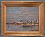 Jean RIGAUD (1912-1999)
Le port de Lesconil
Huile sur toile signée en...