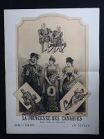 Paul MAUROU (1848 - 1931)
LA PRINCESSE DES CANARIES
Opéra Bouffe en...