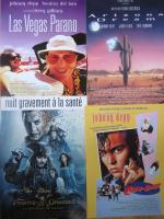 "JOHNNY DEPP" : 4 films / 4 affichettes 0,40 x...