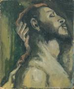 Jacques TRUPHEMUS (1922-2017). "D'après El Greco". Huile sur carton. 33...