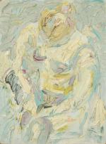 Jacques TRUPHEMUS (1922-2017). "Femme nue, circa 1957". Huile sur isorel....
