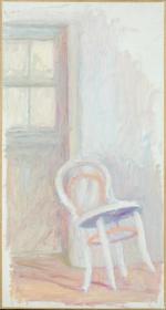 Jacques TRUPHEMUS (1922-2017). "Chaise blanche devant la porte, atelier du...