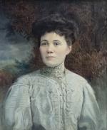 Basile LEMEUNIER (1852-1922)
Portrait de dame
Huile sur toile signée en bas...
