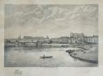 Jean CORABOEUF (1870-1947)
Nantes, vue prise du pont Traktir
Estampe signée en...