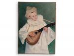 Ferdinand Loyen DU PUIGAUDEAU (1864-1930)
Le Pierrot à la mandoline, 1893....