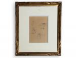 Tsuguharu FOUJITA [japonais] (1886-1968)
Etude de personnages
Encre signée en bas à...