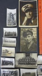 Lot : revue Signal n°5 de 1944 ; 25 photos de pilotes...