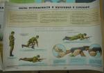 Lot de 6 planches d'instructions de l'Armée soviétique, datées 1990,...