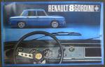 Affiche publicitaire. Renault 16, 8 Gordini, 8S, 16, 6, 10,...