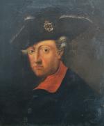 ECOLE FRANCAISE du XIXème
Portrait d'un lieutenant  de louveterie
Huile sur...