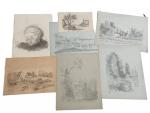 Abel LAUVRAY (1870-1950)
Ensemble d'environ une cinquantaine de dessins et croquis,...