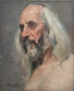 Henri BURON (1880-1969)
Portrait d'homme barbu
Huile sur toile signée en bas...