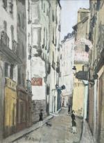 Paul NASSIVET (1904-1977)
Nantes, ruelle animée
Huile sur toile signée en bas...