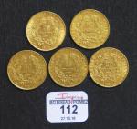 DEUXIEME REPUBLIQUE (1848-1852)  : Cinq pièces de 20 Francs...