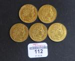 DEUXIEME REPUBLIQUE (1848-1852)  : Cinq pièces de 20 Francs...
