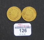 NAPOLEON III (1852-1870)  : Deux pièces de 10 Francs...