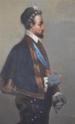 ECOLE FRANCAISE du XIXème
Portrait d'homme à l'épée
Huile sur toile
41.5 x...