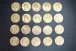 20 pièces de 20 francs or : Cérès (1851 A)...