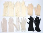 Ensemble de six paires de gants de femme