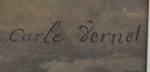 Carle VERNET (1758-1836) d'après.
Mameluck au grand galop
Gravure
48 x 38.5 cm...