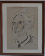 G. MAGNAN (XXème)
Portrait d'homme au turban
Estampe signée et justifiée 8/24.
49...