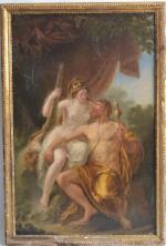 ECOLE FRANCAISE du XVIIIème
Ariane et Thésée
Huile sur toile
83.5 x 54.5...