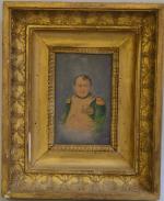 ECOLE FRANCAISE
Portrait de l'empereur Napoléon
Dessin rehaussé signé en bas à...