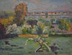Abel LAUVRAY (1870-1850)
Verger au bord de la Seine
Huile sur carton...