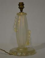 PIED DE LAMPE en verre soufflé
Travail italien des années 50
H.:...