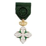 Italie Ordre des Saints Maurice et Lazare. Croix d'Officier. Or,...