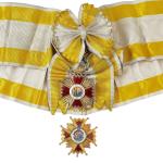 Espagne Ordre d'Isabelle la Catholique. Ensemble de Grand-Croix. Bijou :...
