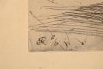BIGOT Raymond (1872-1953) Bécasse, gravure numérotée 6/10 et monogrammée en...