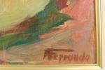 FERRANDO Augustin (1880-1957) Rivière de Taria, huile sur panneau, signée...