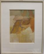 MARTENS Dagmar (1942) Abstraction coloré, dessin, signé en bas à...