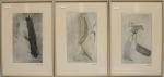 PESSIN Marc (1933) Suite de six gravures représentant des formes...